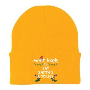 Most Likely Eat Santas Cookie Christmas Xmas Family Matching Knit Cap Winter Beanie