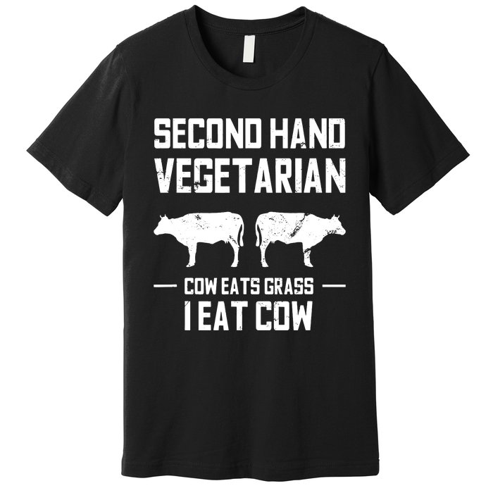 Meat Lover Funny Ketogenic Carnivore Beef Love Premium T-Shirt