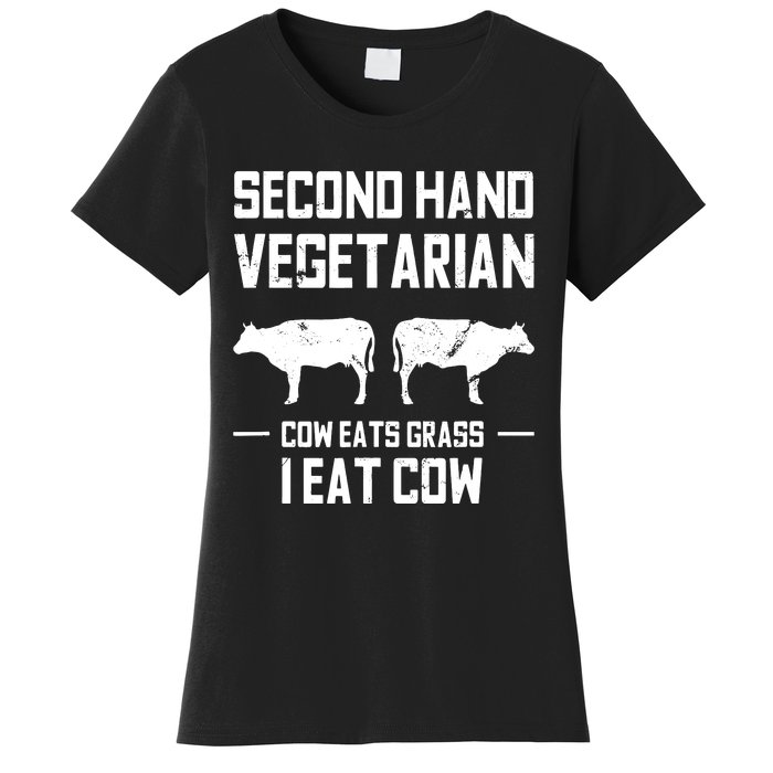 Meat Lover Funny Ketogenic Carnivore Beef Love Women's T-Shirt