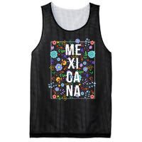 Mexicana Latina Flowers Mexican Girl Mexico Mesh Reversible Basketball Jersey Tank