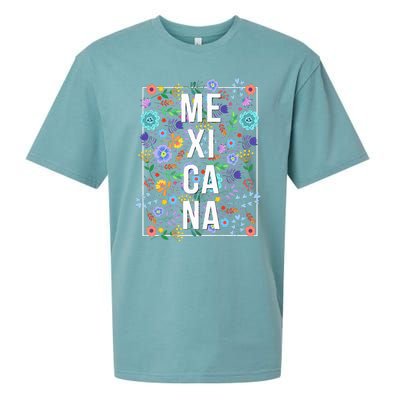 Mexicana Latina Flowers Mexican Girl Mexico Sueded Cloud Jersey T-Shirt