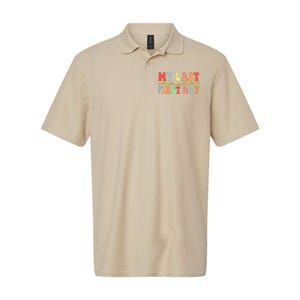 My Last First Day Retired 2025 Funny Teacher Back To School Softstyle Adult Sport Polo