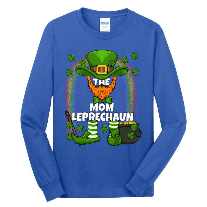 Mom Leprechaun Family Matching St Patricks Day Party Meaningful Gift Tall Long Sleeve T-Shirt