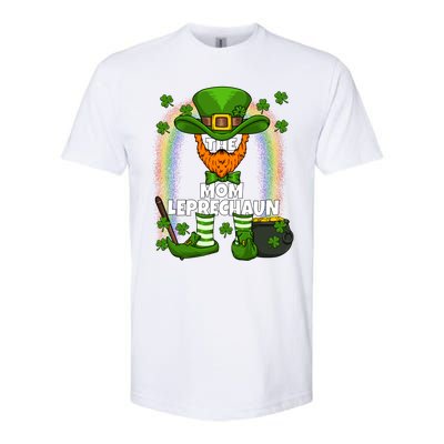 Mom Leprechaun Family Matching St Patricks Day Party Meaningful Gift Softstyle CVC T-Shirt