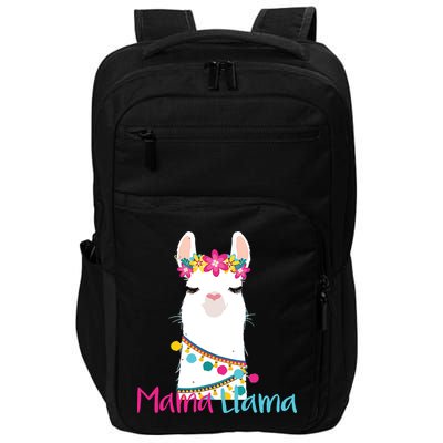 Mama Llama Funny Mothers Day Women Mom Birthday Impact Tech Backpack
