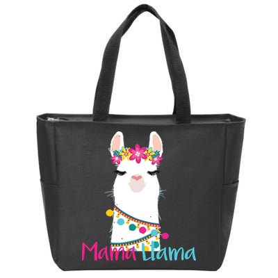 Mama Llama Funny Mothers Day Women Mom Birthday Zip Tote Bag
