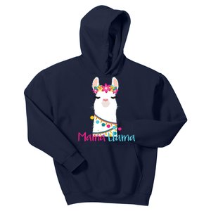 Mama Llama Funny Mothers Day Women Mom Birthday Kids Hoodie