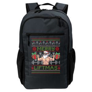 Merry Liftmas Fitness Xmas Santa Ugly Christmas Bodybuilder Gift Daily Commute Backpack