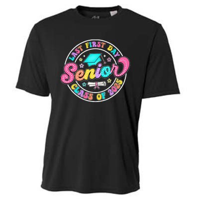 My Last First Day Senior Class Of 2025 Back To School Gift Cooling Performance Crew T-Shirt