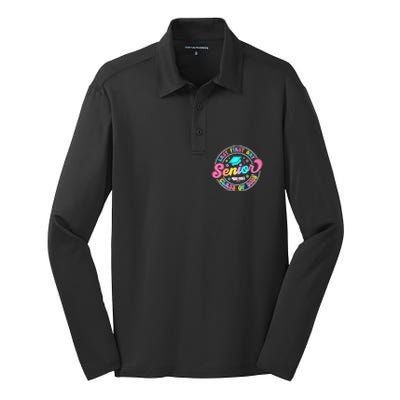 My Last First Day Senior Class Of 2025 Back To School Gift Silk Touch Performance Long Sleeve Polo