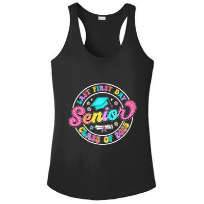 My Last First Day Senior Class Of 2025 Back To School Gift Ladies PosiCharge Competitor Racerback Tank