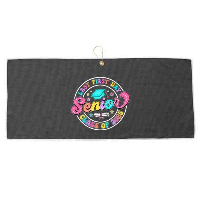 My Last First Day Senior Class Of 2025 Back To School Gift Large Microfiber Waffle Golf Towel