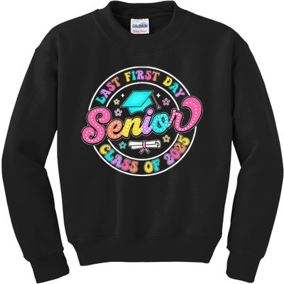 My Last First Day Senior Class Of 2025 Back To School Gift Kids Sweatshirt