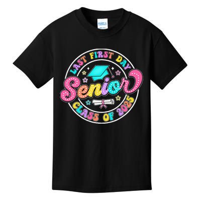 My Last First Day Senior Class Of 2025 Back To School Gift Kids T-Shirt