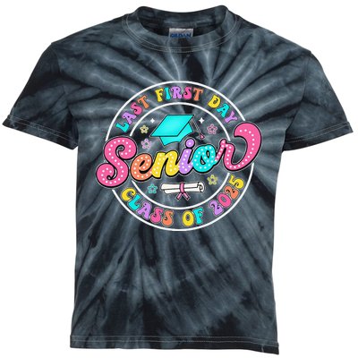 My Last First Day Senior Class Of 2025 Back To School Gift Kids Tie-Dye T-Shirt