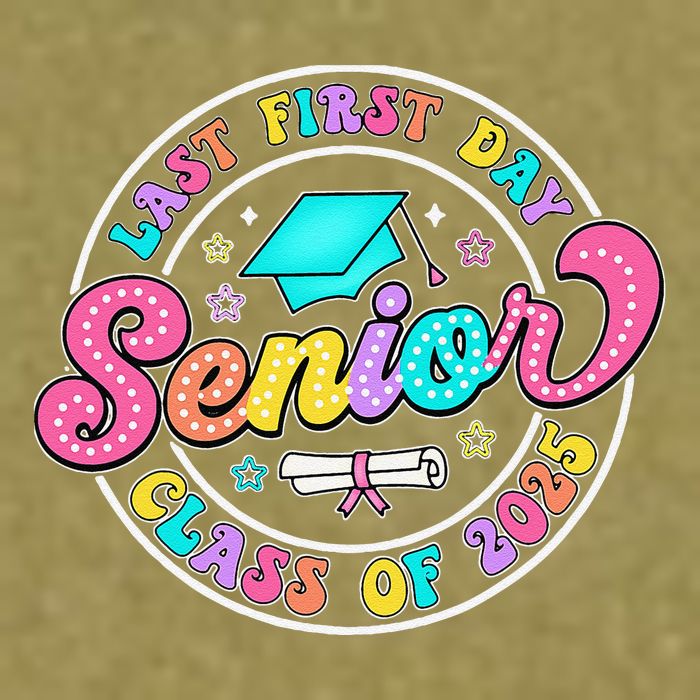 My Last First Day Senior Class Of 2025 Back To School Gift Garment-Dyed Women's Muscle Tee