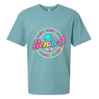 My Last First Day Senior Class Of 2025 Back To School Gift Sueded Cloud Jersey T-Shirt
