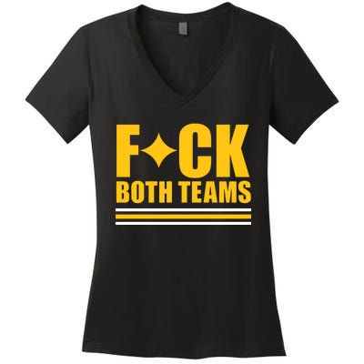 Matt Light Fuck Both Teams Women's V-Neck T-Shirt