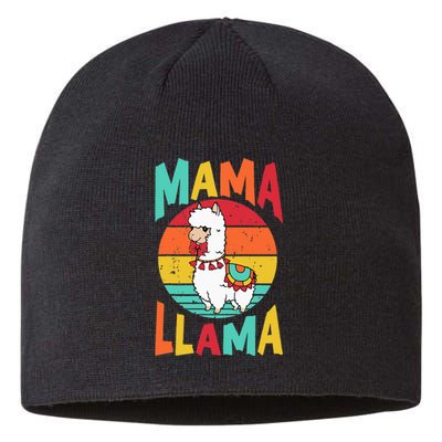 Mama Llama Funny Mother's Day Mom lover Sustainable Beanie