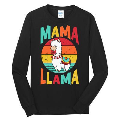 Mama Llama Funny Mother's Day Mom lover Tall Long Sleeve T-Shirt