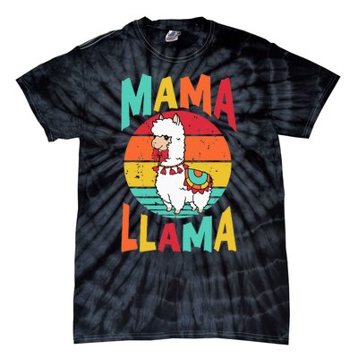 Mama Llama Funny Mother's Day Mom lover Tie-Dye T-Shirt