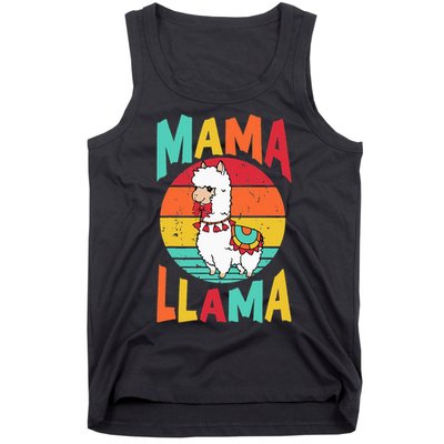 Mama Llama Funny Mother's Day Mom lover Tank Top