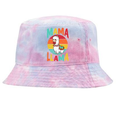 Mama Llama Funny Mother's Day Mom lover Tie-Dyed Bucket Hat