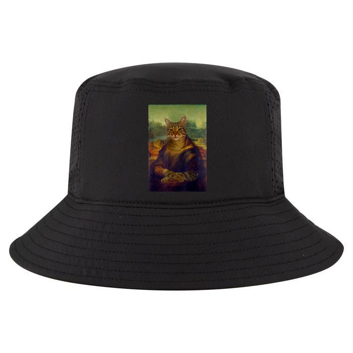 Meowing Lisa Funny Cat Cat Art Cat Lover Cat Owner Cool Comfort Performance Bucket Hat