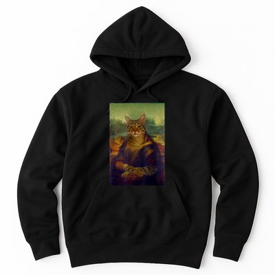Meowing Lisa Funny Cat Cat Art Cat Lover Cat Owner Hoodie