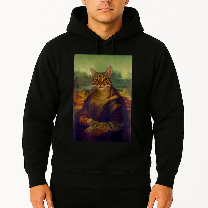 Meowing Lisa Funny Cat Cat Art Cat Lover Cat Owner Hoodie