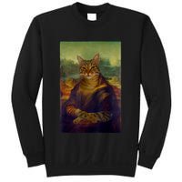 Meowing Lisa Funny Cat Cat Art Cat Lover Cat Owner Sweatshirt