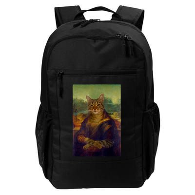 Meowing Lisa Funny Cat Cat Art Cat Lover Cat Owner Backpack