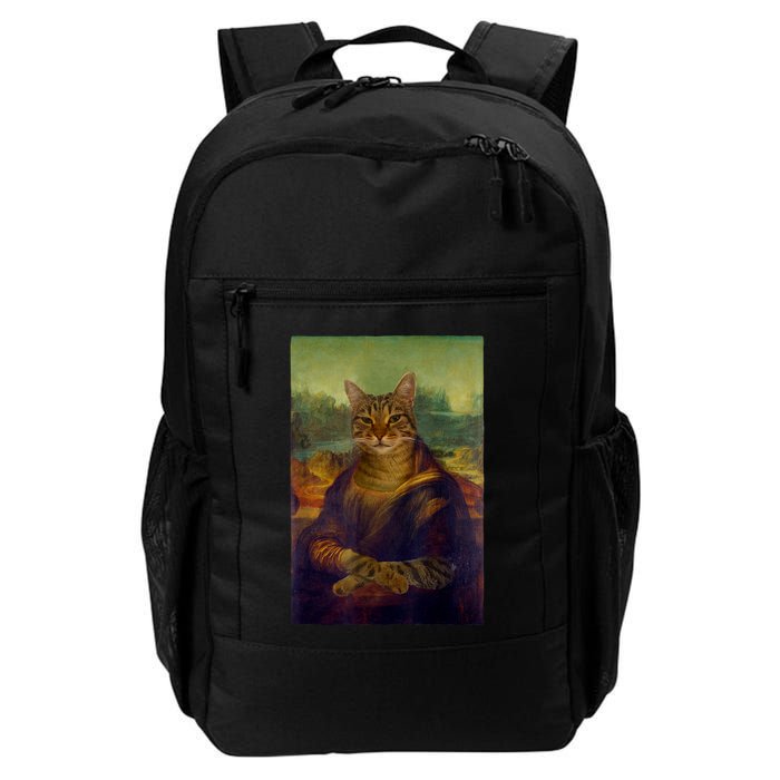 Meowing Lisa Funny Cat Cat Art Cat Lover Cat Owner Backpack