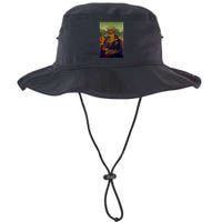 Meowing Lisa Funny Cat Cat Art Cat Lover Cat Owner Bucket Hat