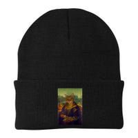 Meowing Lisa Funny Cat Cat Art Cat Lover Cat Owner Beanie
