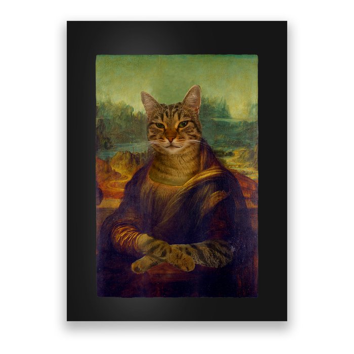 Meowing Lisa Funny Cat Cat Art Cat Lover Cat Owner Poster