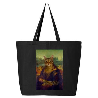 Meowing Lisa Funny Cat Cat Art Cat Lover Cat Owner 25L Jumbo Tote
