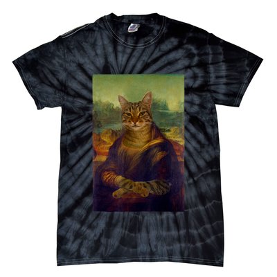 Meowing Lisa Funny Cat Cat Art Cat Lover Cat Owner Tie-Dye T-Shirt