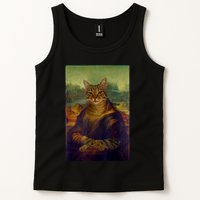 Meowing Lisa Funny Cat Cat Art Cat Lover Cat Owner Tank Top