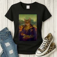 Meowing Lisa Funny Cat Cat Art Cat Lover Cat Owner Womens T-Shirt