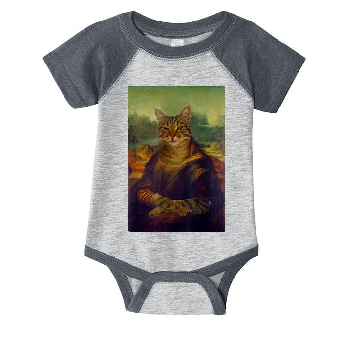 Meowing Lisa Funny Cat Cat Art Cat Lover Cat Owner Infant Baby Jersey Bodysuit