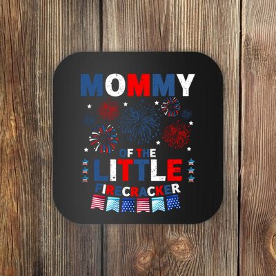 MommyS Little Firecracker July 4th Celebration Coaster