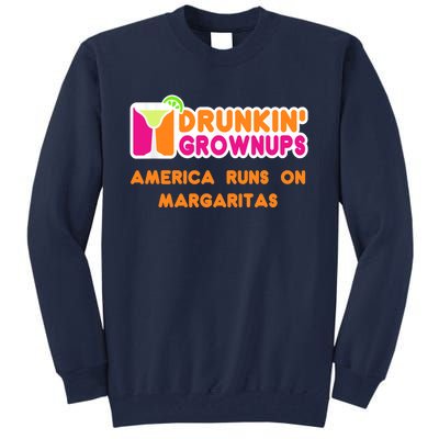 Margaritas Ladies Funny Drunkin Grownups Drinking Tall Sweatshirt