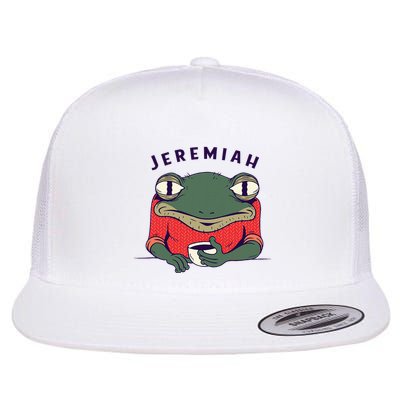 Music Lovers Funny Jeremiah The Bullfrog Retro Music Flat Bill Trucker Hat