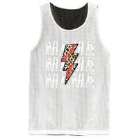 Mama Leopard Flash Happy Mother Day Funny Mama Gift Mesh Reversible Basketball Jersey Tank