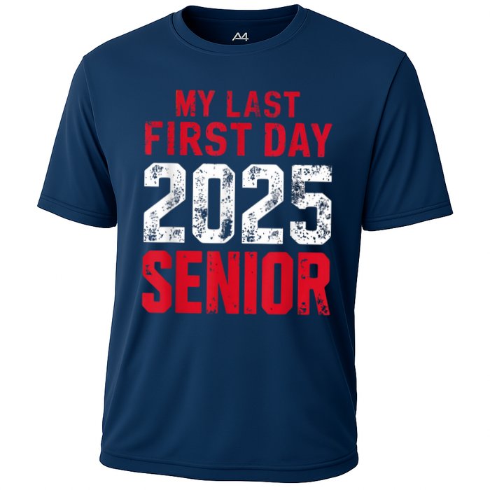 My Last First Day 2025 Senior Back To School Cooling Performance Crew T-Shirt