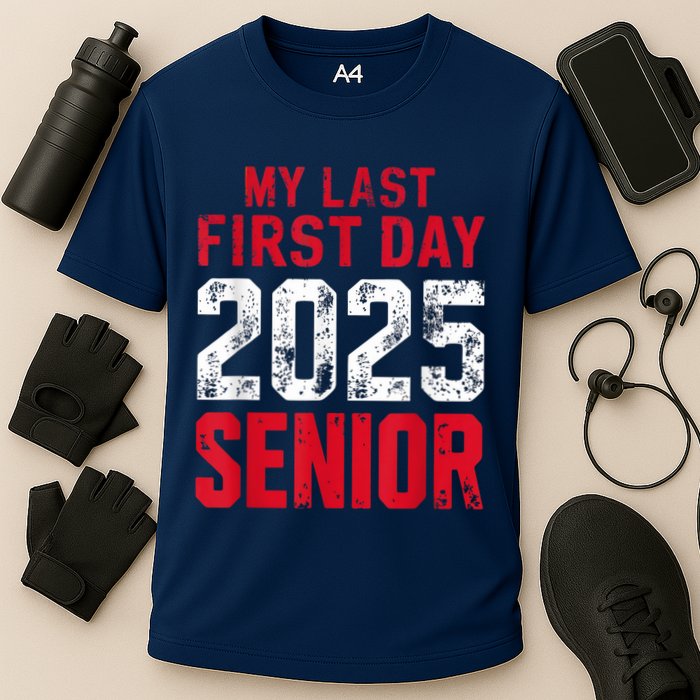 My Last First Day 2025 Senior Back To School Cooling Performance Crew T-Shirt