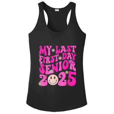 My Last First Day Senior 2025 Back To School Class Ladies PosiCharge Competitor Racerback Tank