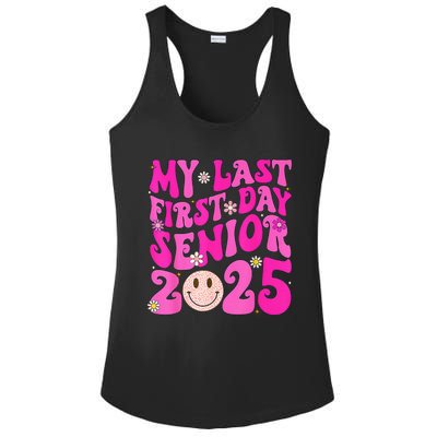 My Last First Day Senior 2025 Back To School Class Ladies PosiCharge Competitor Racerback Tank