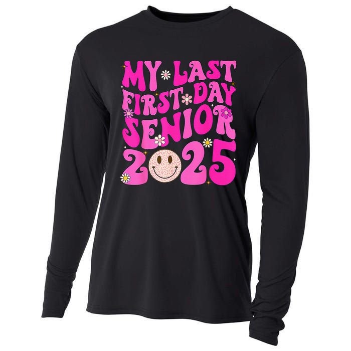 My Last First Day Senior 2025 Back To School Class Cooling Performance Long Sleeve Crew